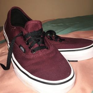 Burgundy Vans